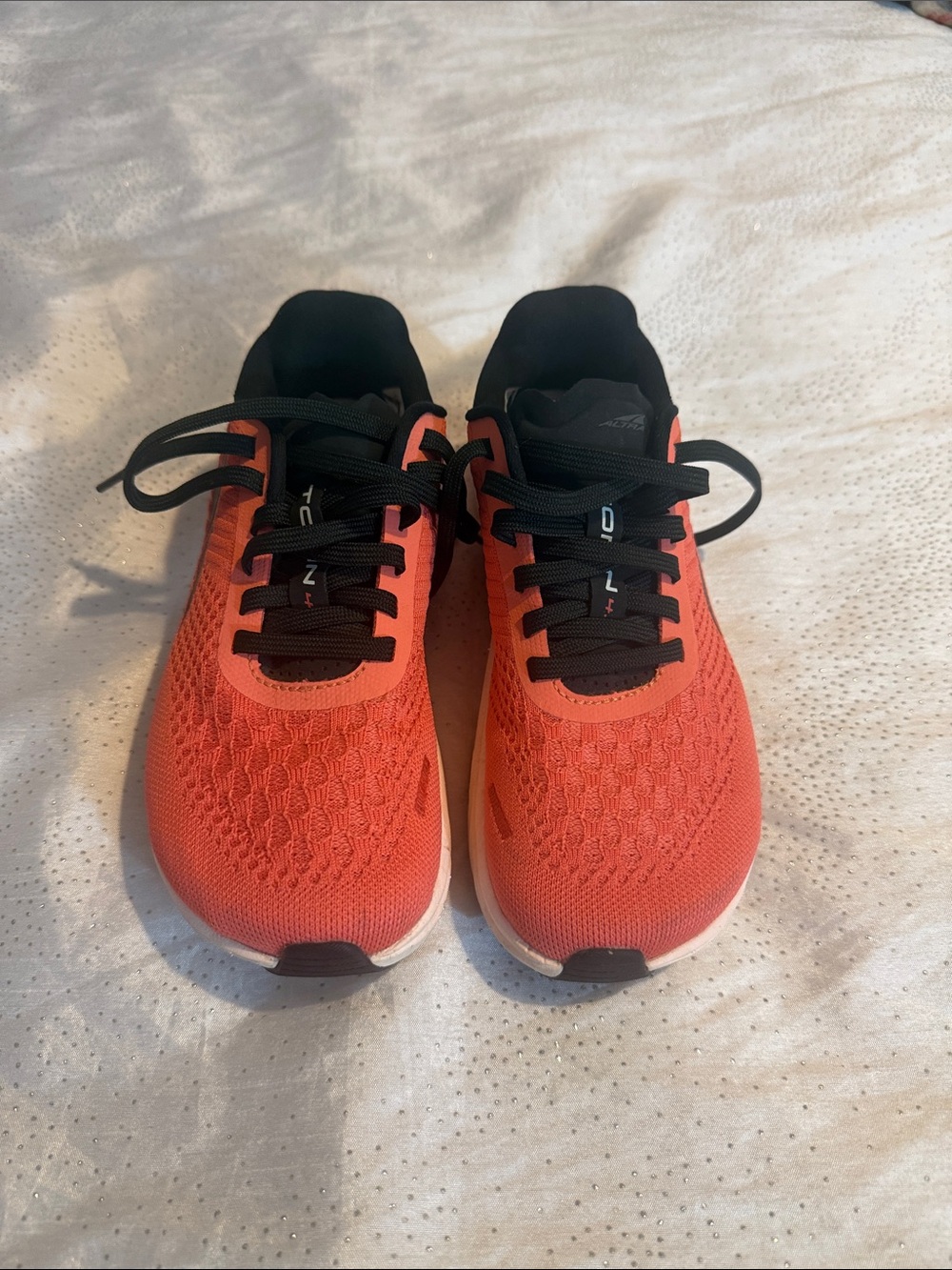 Altra Athletic Lace-Up Sneakers in Coral Red for women size 5.5